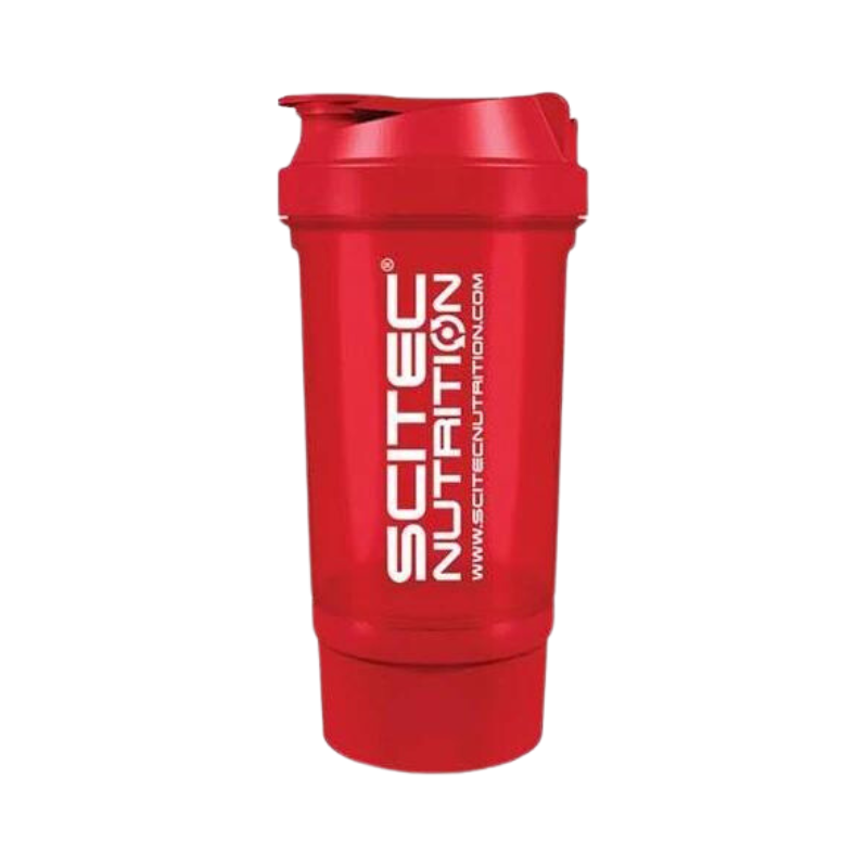 Shaker Scitec Con Pastillero / Rojo