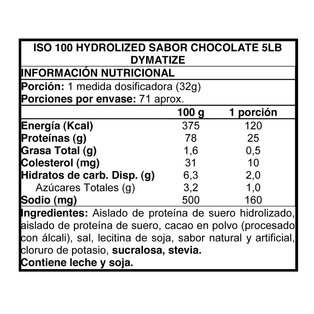 ISO 100 Dymatize Nutrition 5 LB / Chocolate