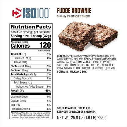 ISO 100 Dymatize Nutrition 5 LB / Fudge Brownie