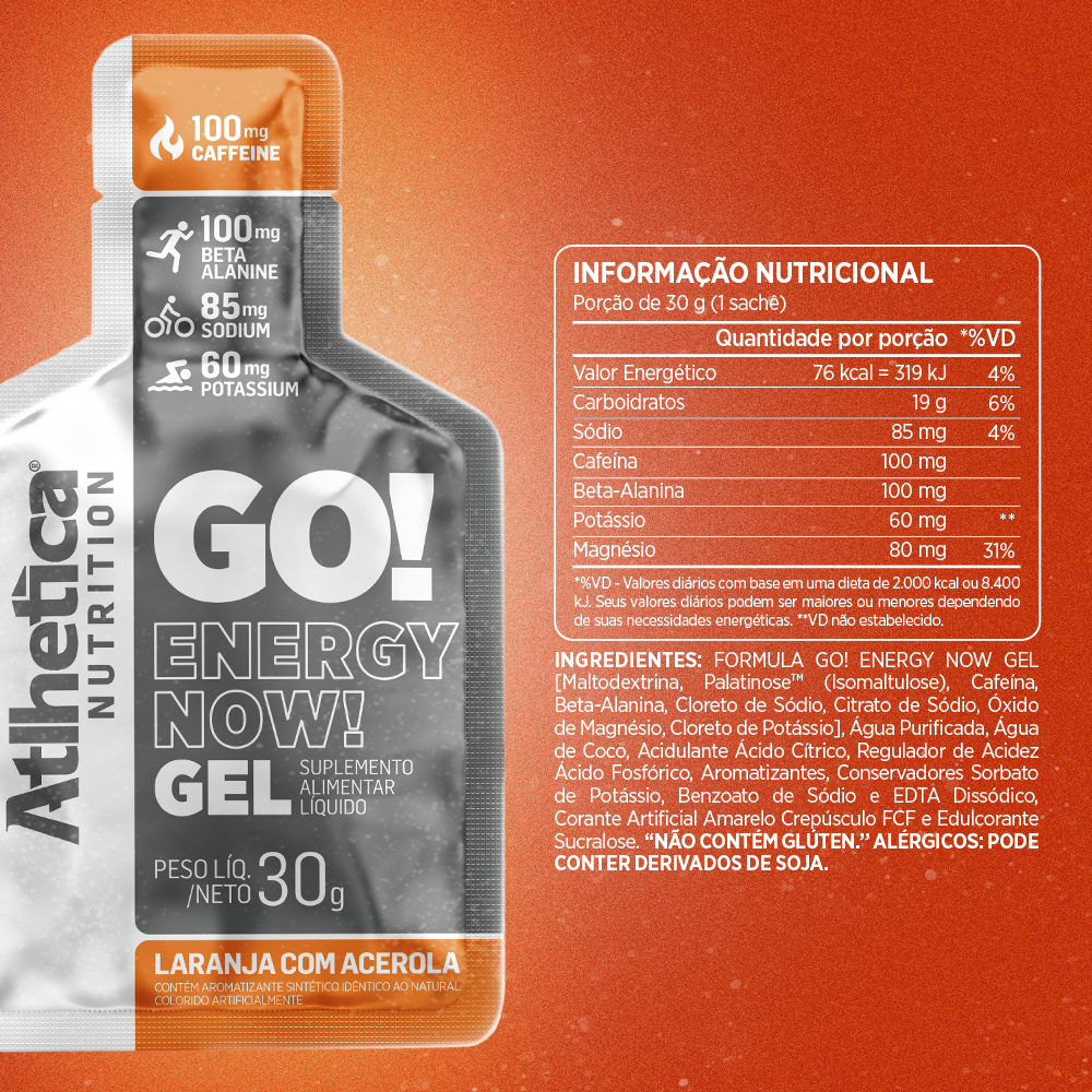 Gel Go Energy 30g / Laranja com Acerola