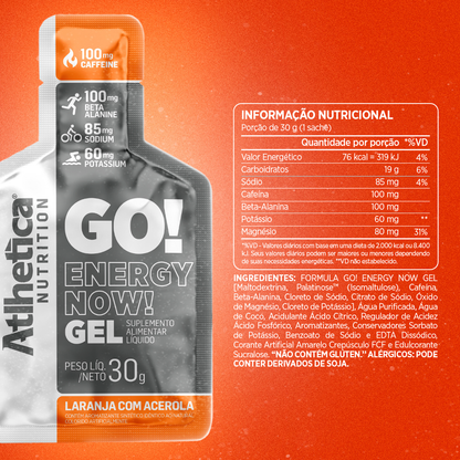 Gel Go Energy 30g / Laranja com Acerola