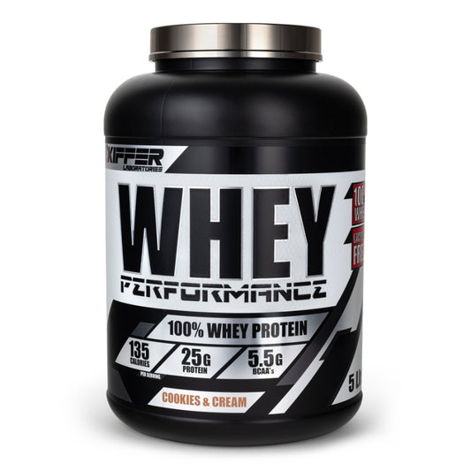 Proteína Kiffer Whey Performance 5 Lb / Cookies and Cream (Sin Lactosa)