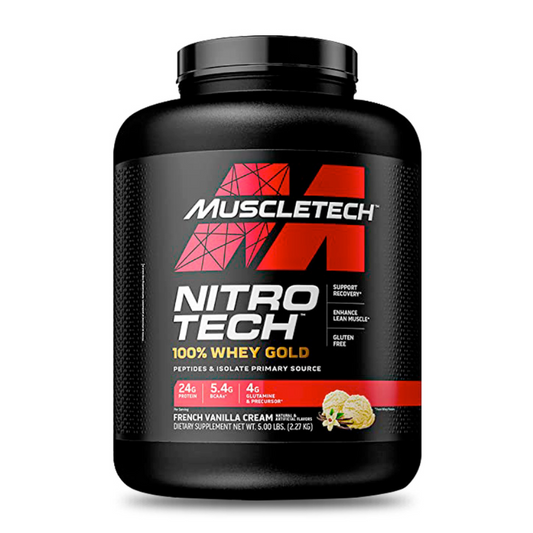 Proteína Nitro Tech 100% Whey Gold 5 LB / Vainilla Ice Cream