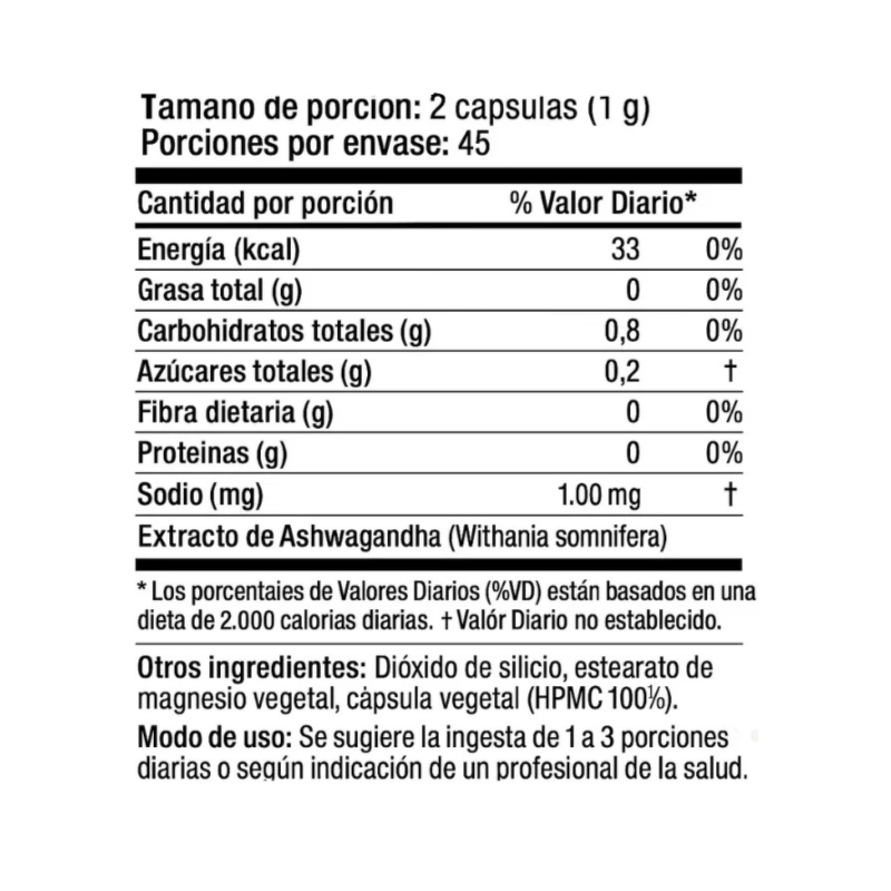Ashwagandha Enerlife 90 Capsulas