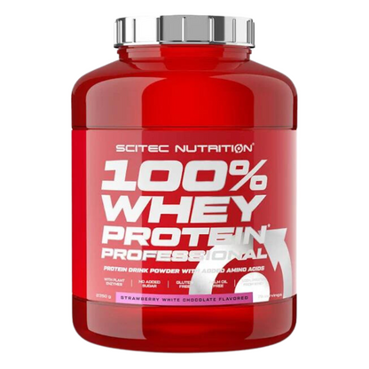 Scitec 100% Whey Protein Professional 2.350 GR / Frutilla y Chocolate Blanco