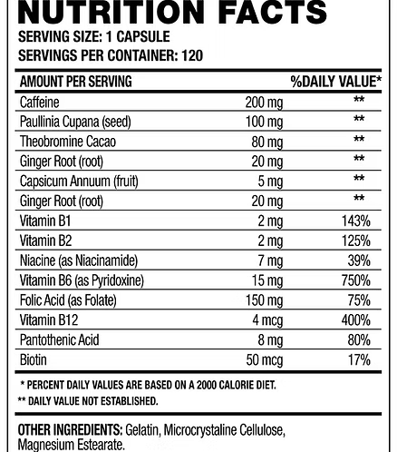Quemador de Grasa OXY 1 Hardcore - 120 caps